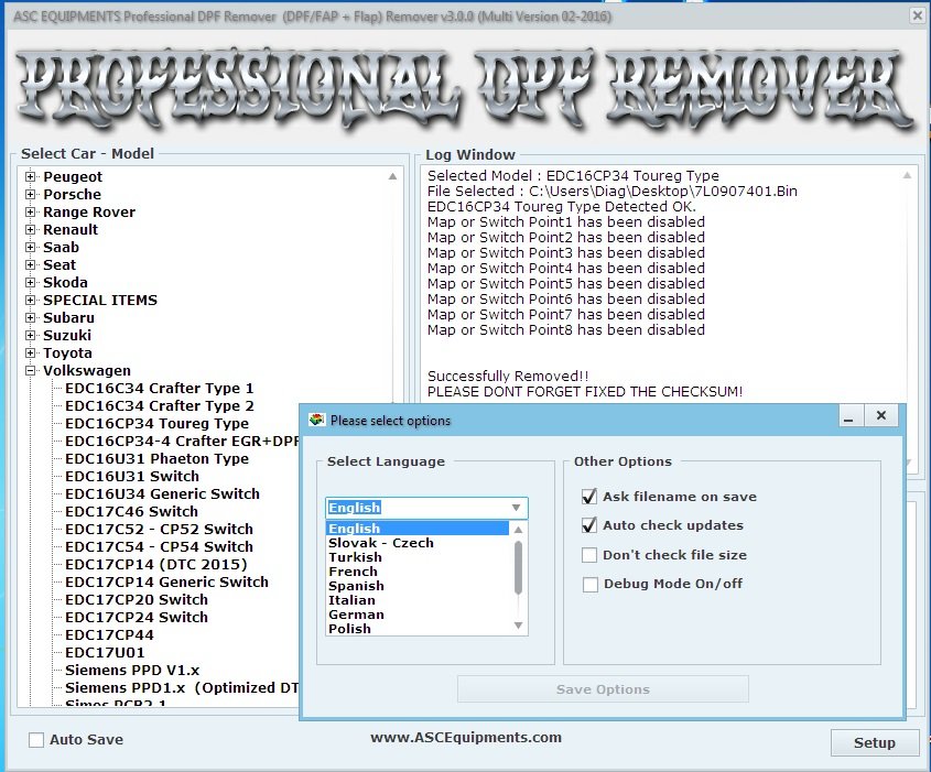 Professional DPF / FAP + Flap Remover v3.0.0 (Full Multi Version 02-2016) with ACTIVATOR - Image 2