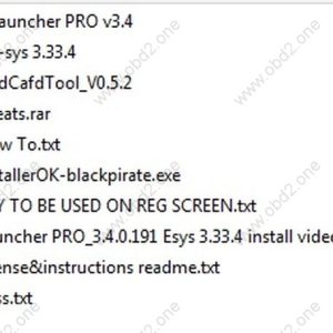 e-sys 3.33.4 and launcher pro v3.4