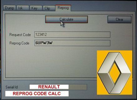 Renault immo PIN code extractor software