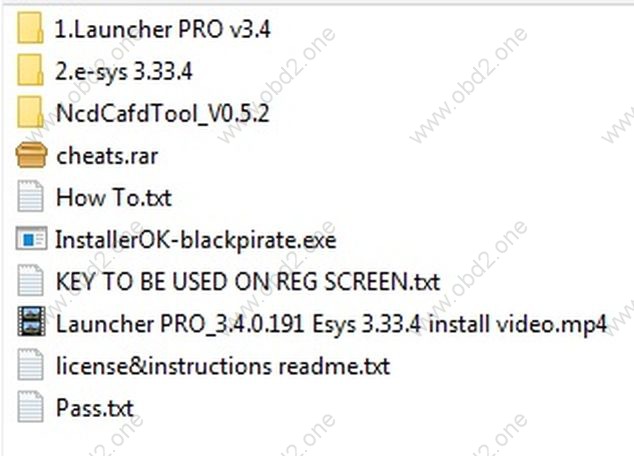 e-sys 3.33.4 and launcher pro v3.4
